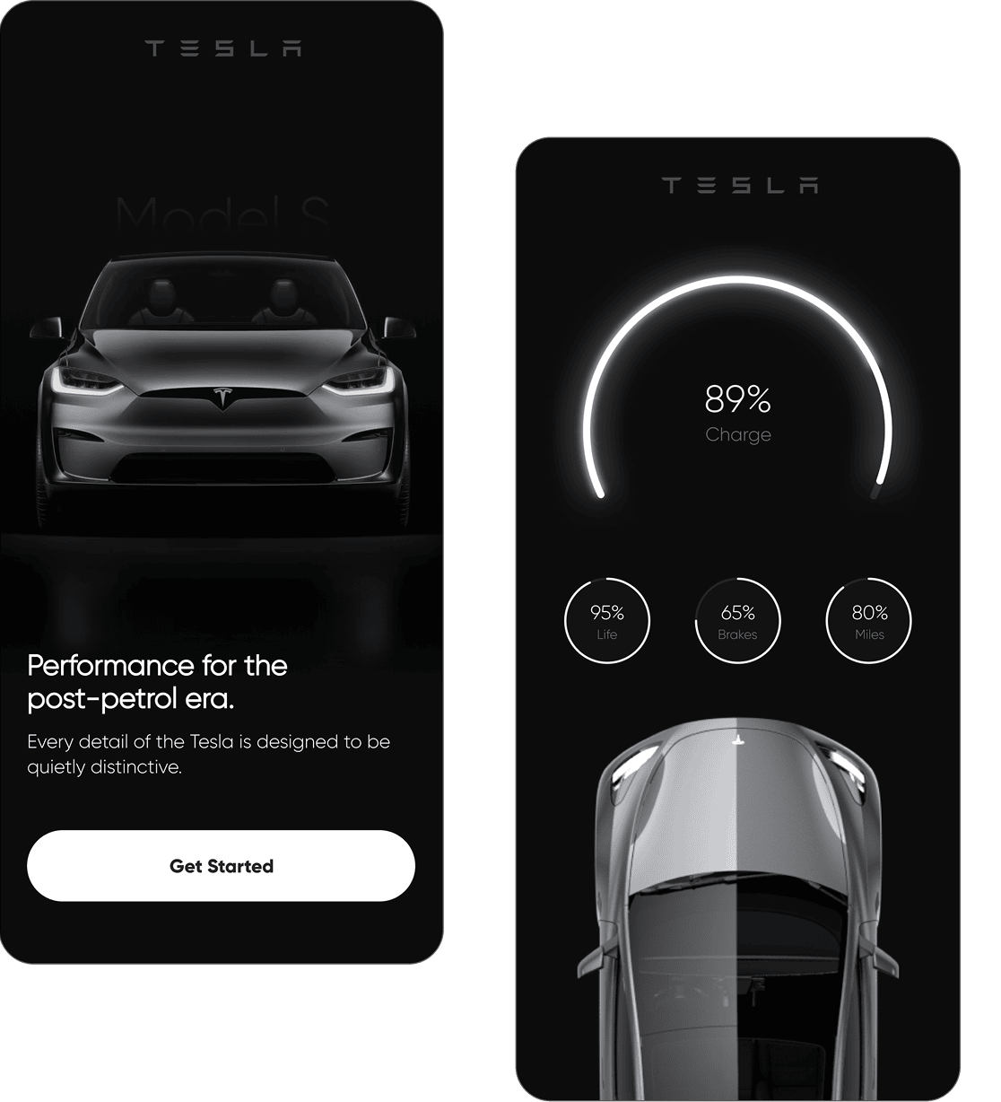 Tesla UI redesign concept