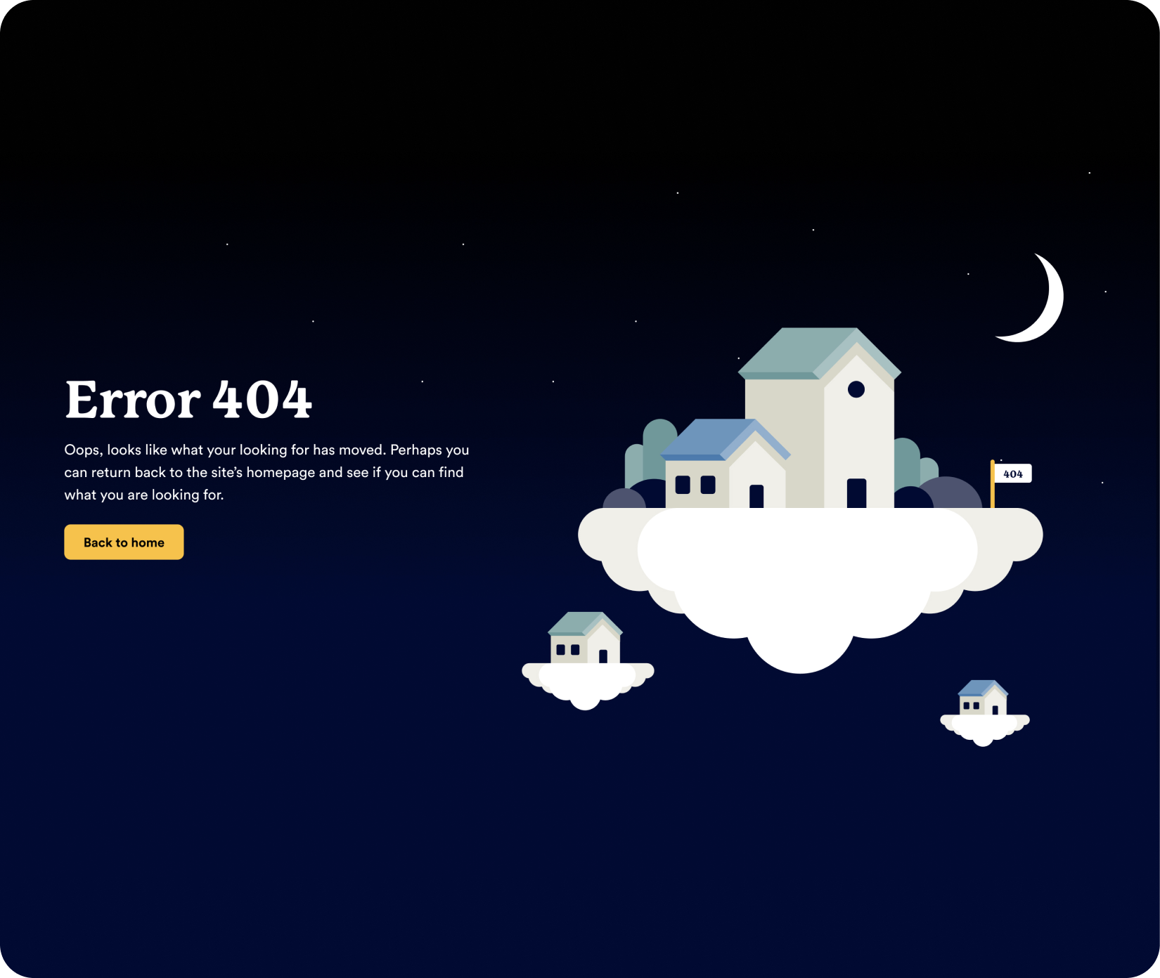 404 error page design